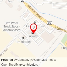 Pita Factory on Market Drive, Milton Ontario - location map