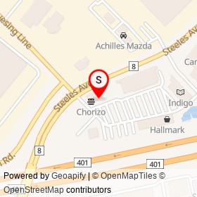 Pita Pit on Steeles Avenue East, Milton Ontario - location map