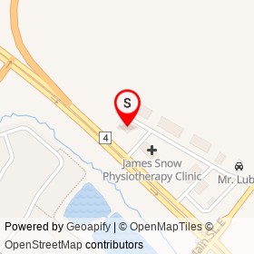 McDonald's on James Snow Parkway North, Milton Ontario - location map