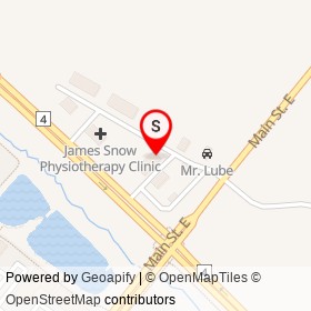 Starbucks on James Snow Parkway North, Milton Ontario - location map