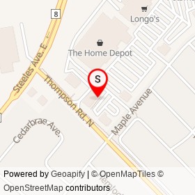 Pita and Grill on Maple Avenue, Milton Ontario - location map