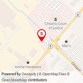 Tim Hortons on Steeles Avenue East, Milton Ontario - location map