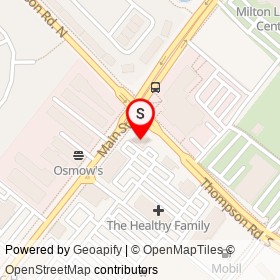 East Side Mario's on Main Street East, Milton Ontario - location map