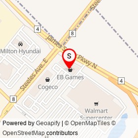 The Source on Steeles Avenue East, Milton Ontario - location map