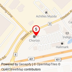 Toss Tai on Steeles Avenue East, Milton Ontario - location map