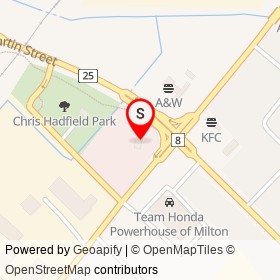 Ontario Provincal Police on Martin Street, Milton Ontario - location map