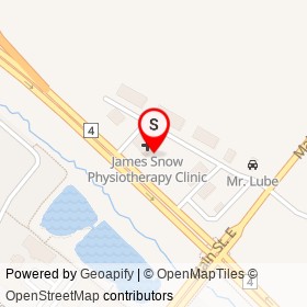 Galito's on James Snow Parkway North, Milton Ontario - location map