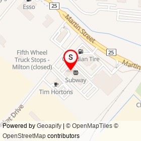 Harvey's on Market Drive, Milton Ontario - location map