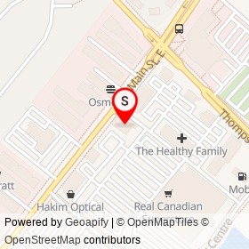 LCBO on Main Street East, Milton Ontario - location map
