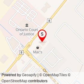 Citi Financial on Steeles Avenue East, Milton Ontario - location map