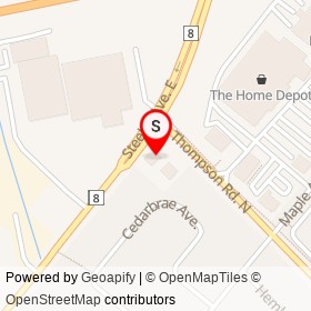 Tim Hortons on Steeles Avenue East, Milton Ontario - location map