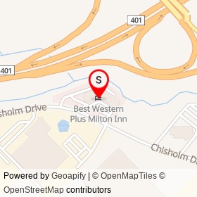 Best Western Plus Milton Inn on Chisholm Drive, Milton Ontario - location map