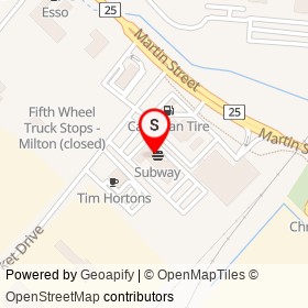 Jopapas Pizza & Wings on Market Drive, Milton Ontario - location map