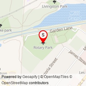 Rotary Park on , Milton Ontario - location map