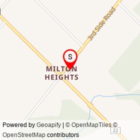 Village Market on 3rd Side Road, Milton Ontario - location map
