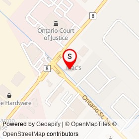 Money Mart on Steeles Avenue East, Milton Ontario - location map