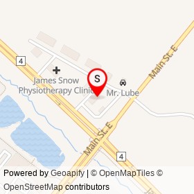 Tim Hortons on James Snow Parkway North, Milton Ontario - location map