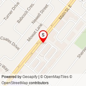 JS Dry Cleaning & Alteration on Main Street East, Milton Ontario - location map