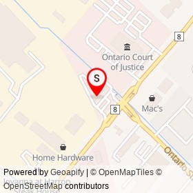Sapphire Dental Centre on Steeles Avenue East, Milton Ontario - location map