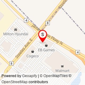 Telus on Steeles Avenue East, Milton Ontario - location map