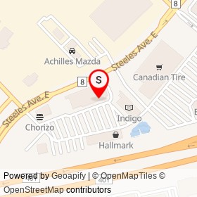 Sport Chek on Steeles Avenue East, Milton Ontario - location map
