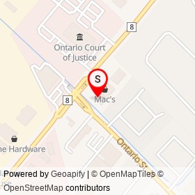 JE Nails & Spa on Steeles Avenue East, Milton Ontario - location map