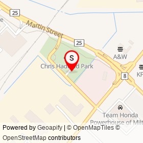 Chris Hadfield Park on , Milton Ontario - location map