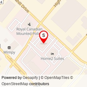 Holiday Inn Express on High Point Drive, Milton Ontario - location map