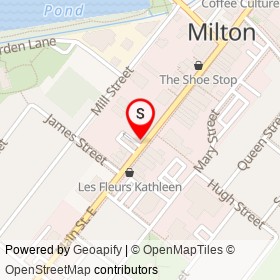 Ooh, La, La! on Main Street East, Milton Ontario - location map