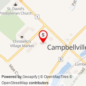 Risposta Bistro on Crawford Crescent, Campbellville Ontario - location map