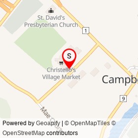 The Trail Eatery on Crawford Crescent, Campbellville Ontario - location map