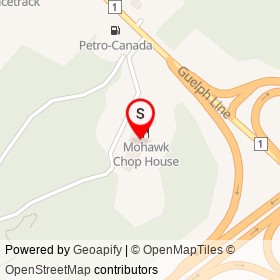 Mohawk Inn on Guelph Line, Campbellville Ontario - location map