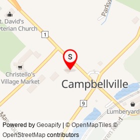 Scotiabank on Main Street North, Campbellville Ontario - location map