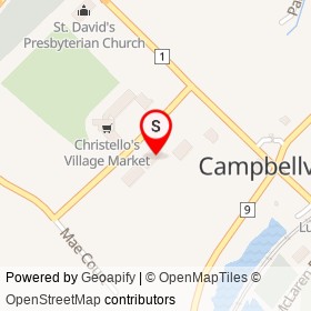 Greenhawk on Crawford Crescent, Campbellville Ontario - location map