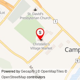 The Beer Store on Crawford Crescent, Campbellville Ontario - location map