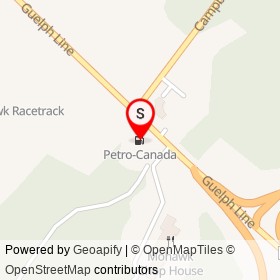 Petro-Canada on Guelph Line, Campbellville Ontario - location map