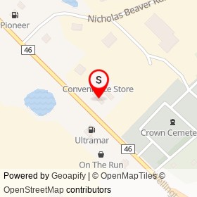 Petro-Canada on Wellington Road 46, Puslinch Ontario - location map
