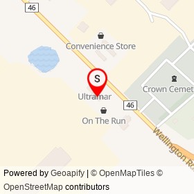 Ultramar Commercial on Wellington Road 46, Puslinch Ontario - location map