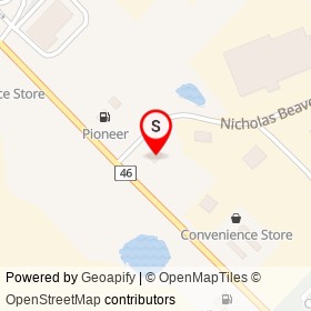 Tim Hortons on Nicholas Beaver Road, Puslinch Ontario - location map