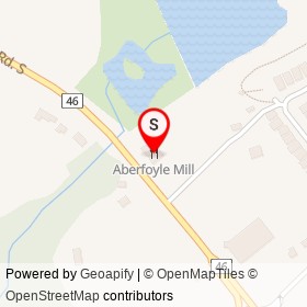 Aberfoyle Mill on Brock Road South, Puslinch Ontario - location map