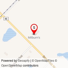 Milburn's on Brock Road North, Puslinch Ontario - location map