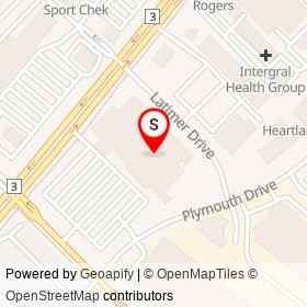 The Home Depot on Latimer Drive, Mississauga Ontario - location map