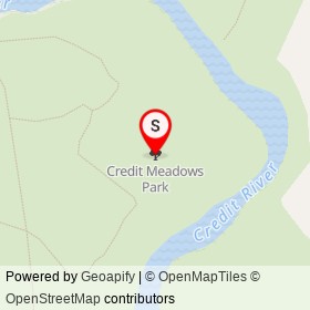 Credit Meadows Park on , Mississauga Ontario - location map