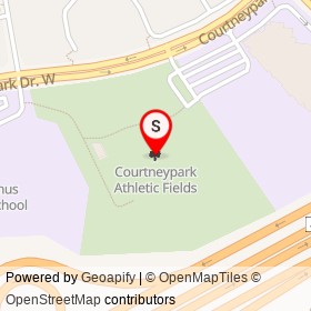 Courtneypark Athletic Fields on , Mississauga Ontario - location map