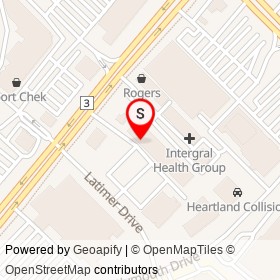 Games Workshop on Latimer Drive, Mississauga Ontario - location map