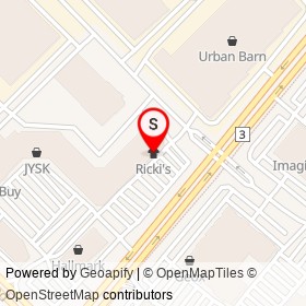 Ricki's on Mavis Road, Mississauga Ontario - location map