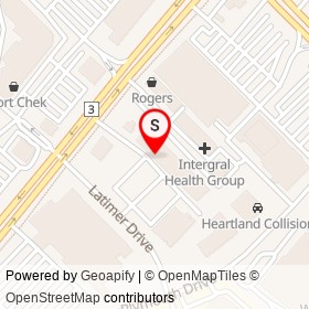 In 2 Sports on Latimer Drive, Mississauga Ontario - location map