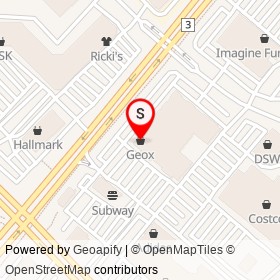Geox on Rodeo Drive, Mississauga Ontario - location map