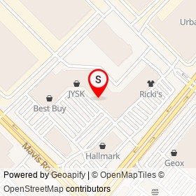 The Children's Place on Mavis Road, Mississauga Ontario - location map