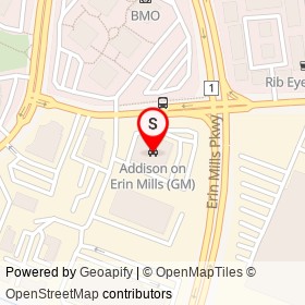 Addison on Erin Mills (GM) on Turner Valley Road, Mississauga Ontario - location map